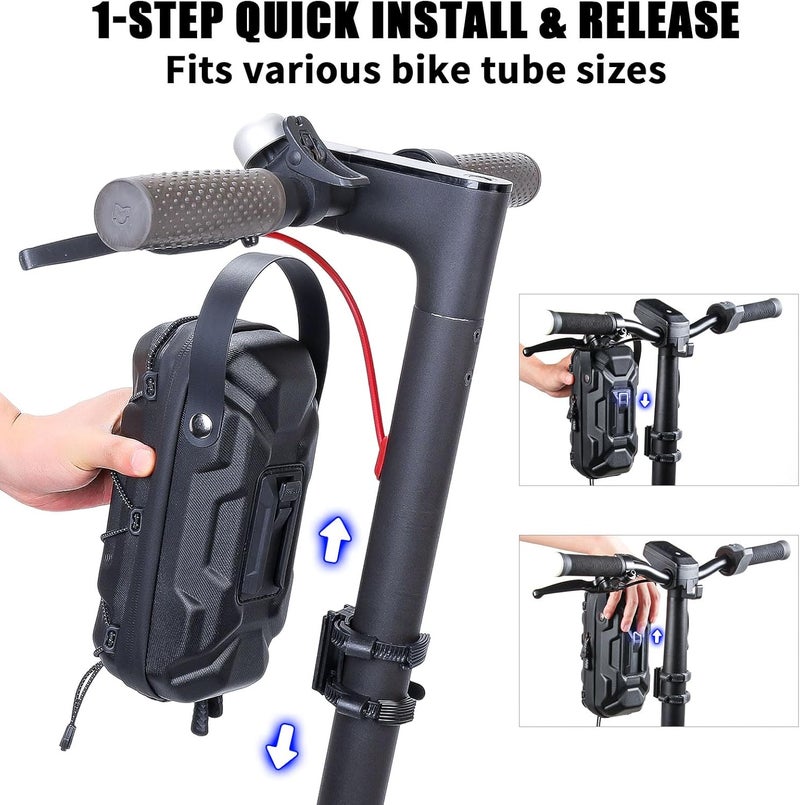CHICLEW Electric Scooter Bag Storage, Waterproof Scooter Storage Bag with Multicolor Drawstrings, 2L Capacity Scooters Handlebar Bag, Compatible with Scooters, Bikes, Segway Ninebot and NIU - Image 2
